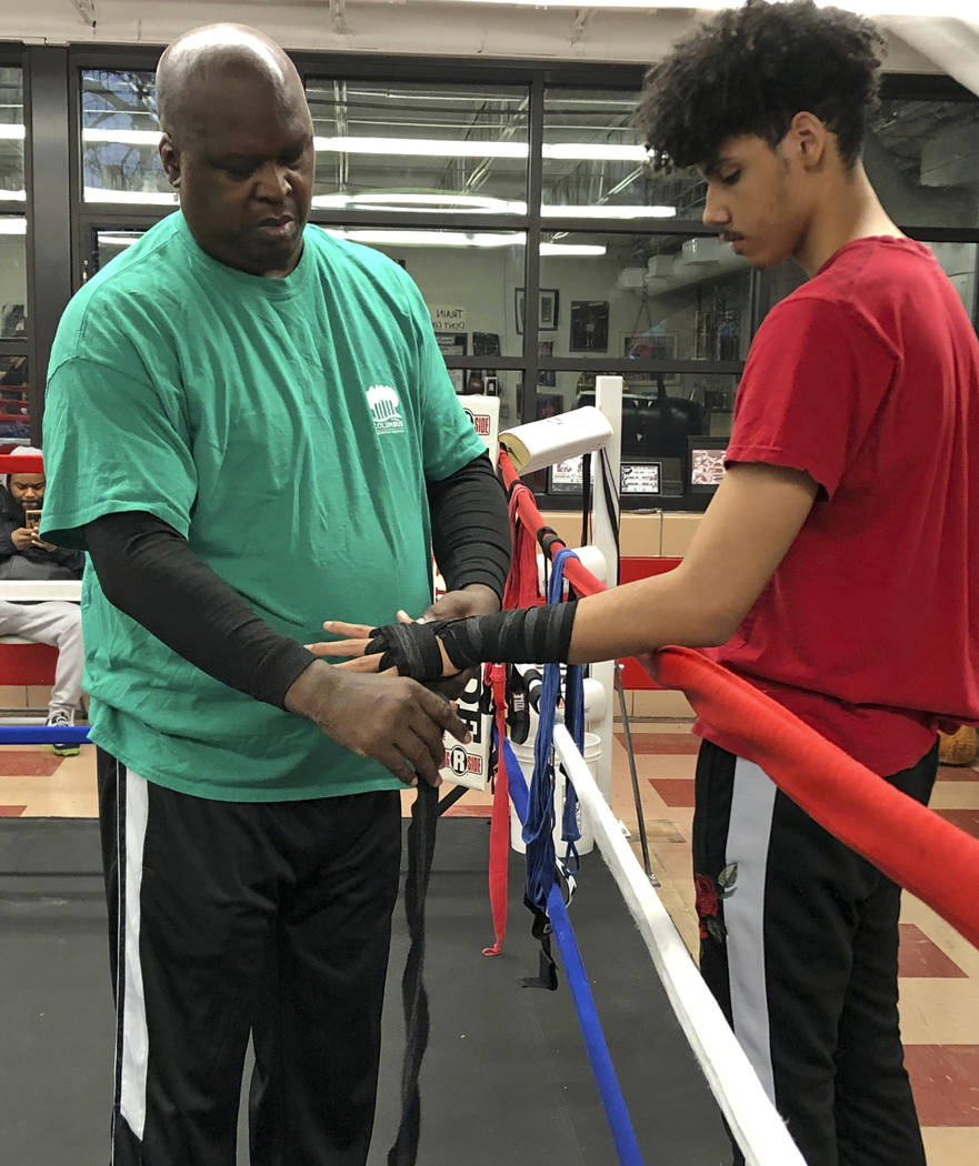 In this Tuesday, Feb. 4, 2020 photo, James "Buster" Douglas, the former world heavywe ...