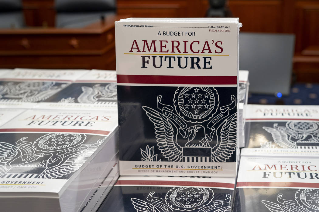 President Donald Trump's budget request for fiscal year 2021 arrives at the House Budget Commit ...