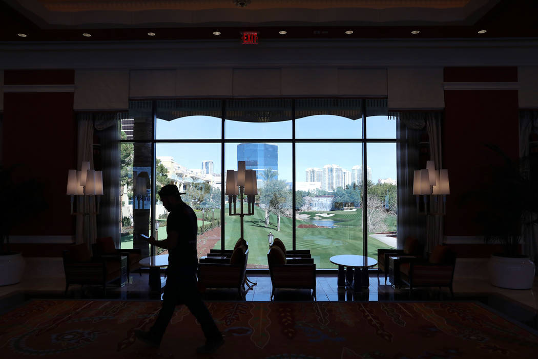 One of the many views seen from the Wynn Las Vegas Conference Center, on Monday, Feb. 10, 2020, ...