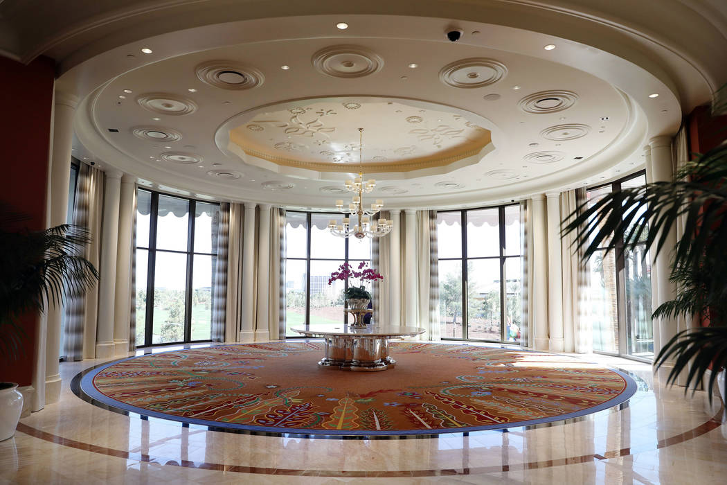 The level two rotunda is seen at the Wynn Las Vegas Conference Center on Monday, Feb. 10, 2020, ...
