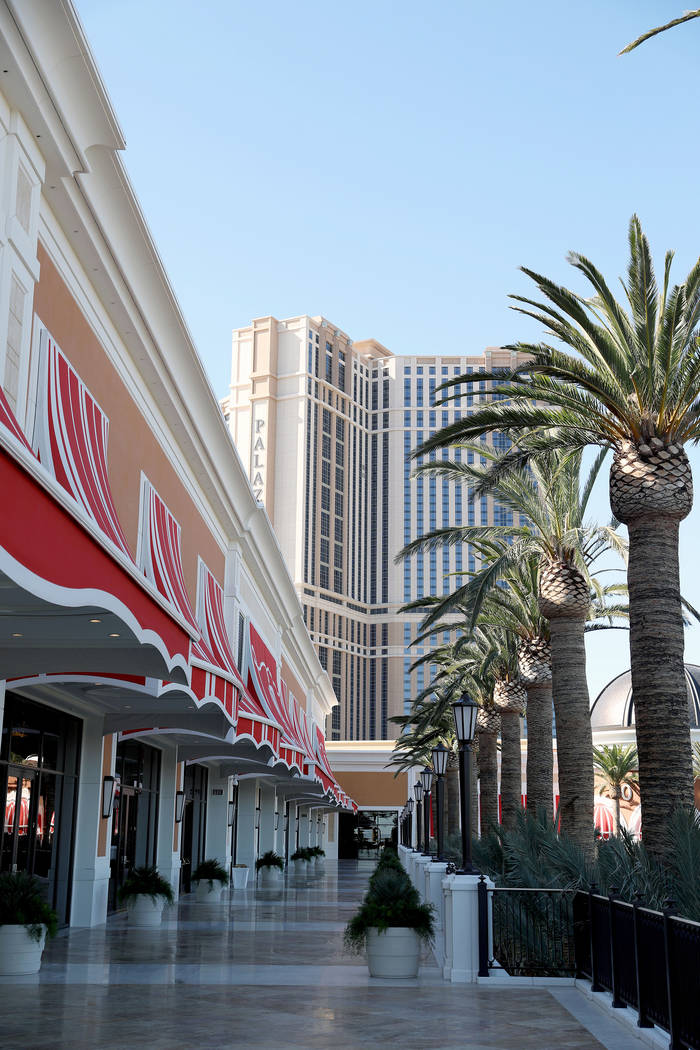 The second level terrace at the Wynn Las Vegas Conference Center is seen on Monday, Feb. 10, 20 ...