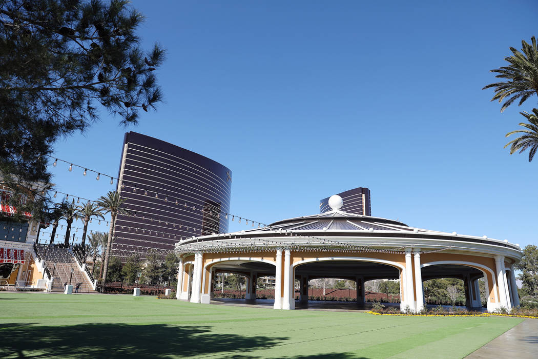 The Wynn Las Vegas Conference Center's pavilion is seen on Monday, Feb. 10, 2020, at the Wynn i ...