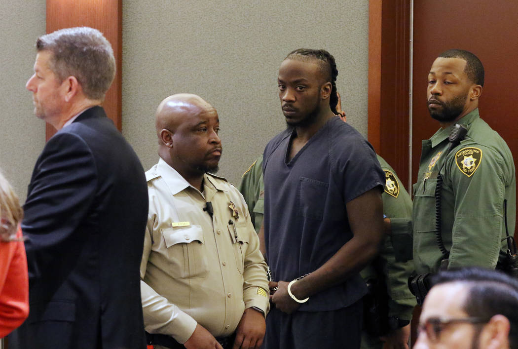 In this Feb. 4, 2020, file photo, Durwin Allen, charged in the killings of Myron Manghum, 33, a ...