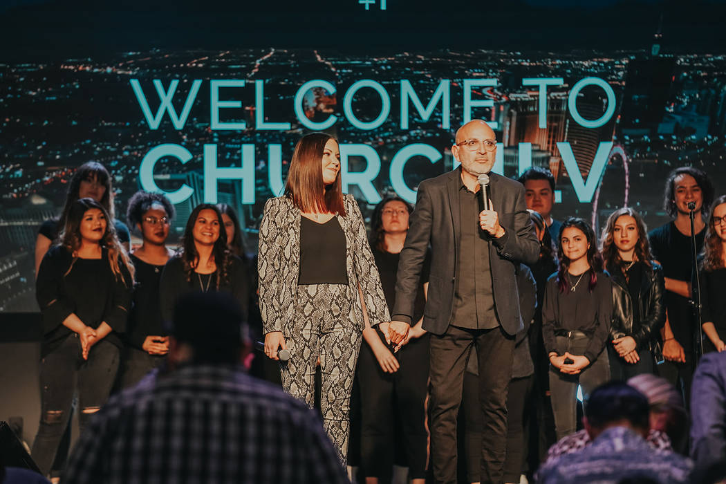A dedication ceremony is held Jan. 26 for Church LV’s Green Valley campus on East Sunset Road ...