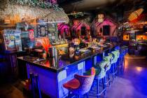 The beach-inspired bar at The Golden Tiki on Wednesday, Aug 16, 2017, in Las Vegas. (Benjamin H ...