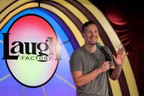 Rocky Dale Davis performs one of the opening acts at The Laugh Factory Comedy Club in February ...