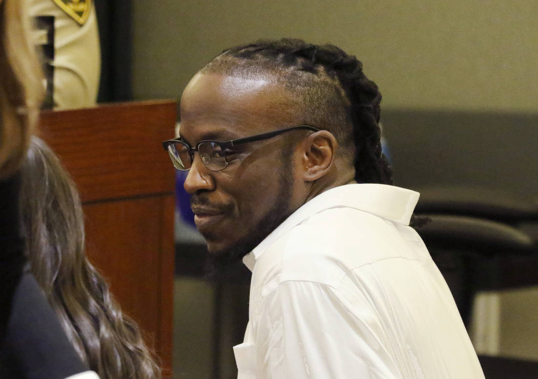 Durwin Allen, charged in the killings of Myron Manghum, 33, and Alyssa Velasco, 27, appears in ...