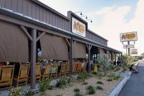 The exterior of Cracker Barrel is shown at 8350 Dean Martin Drive in Las Vegas on Friday, Aug. ...