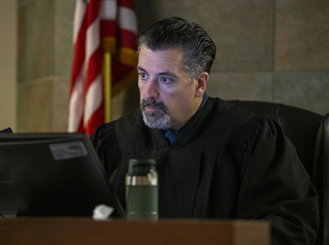 Judge Joe M. Bonaventure presides over the first appearance by Matthew Michael Ralphs, a suspec ...