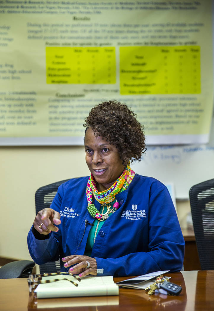 Clinic Director Dinita Smith speaks about their mission as the Adelson Clinic for Drug Abuse Tr ...