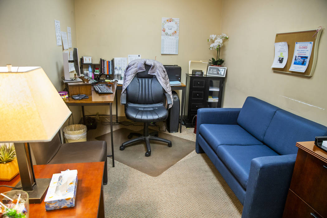 One of the counseling rooms at the Adelson Clinic for Drug Abuse, which this week celebrates it ...