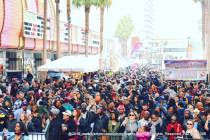 Crowds gather at a previous Taste & Sounds of Soul festival on the Fremont Street Experience. ( ...