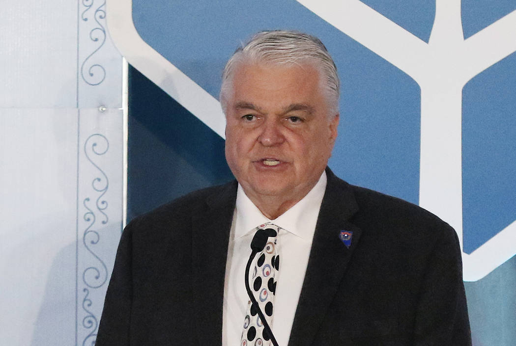 Gov. Steve Sisolak (Bizuayehu Tesfaye/Las Vegas Review-Journal)