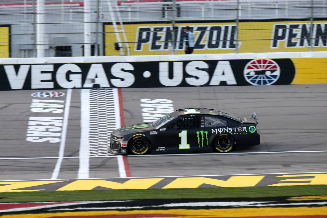 NASCAR Cup Series driver Kurt Busch (1) practices for SundayÕs Pennzoil 400 at Las Vegas Motor ...