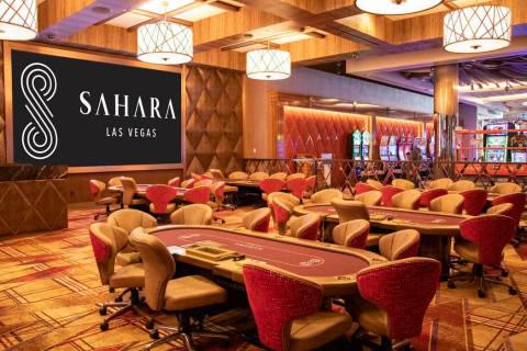 The Sahara's new poker room will have a grand opening Friday, Feb. 21. (Courtesy, Sahara Las Vegas)