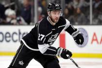 Los Angeles Kings' Alec Martinez (27) during an NHL hockey game against the Columbus Blue Jacke ...