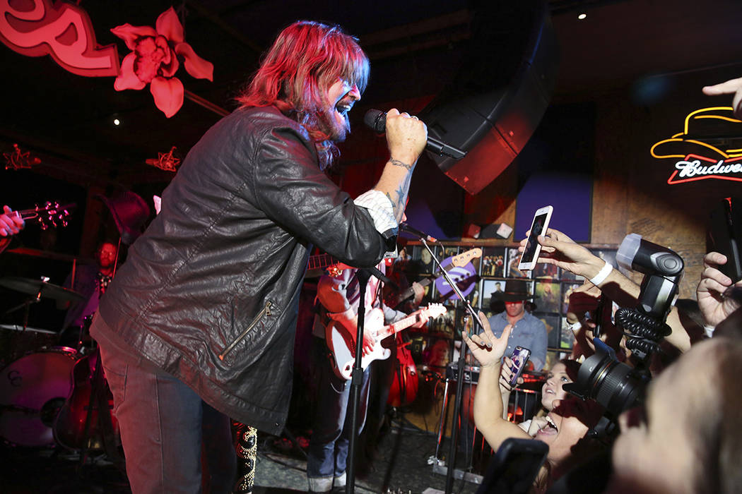 Billy Ray Cyrus performs at a private concert at Tootsie's to celebrate the release of Miley Cy ...