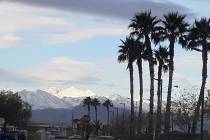 Up to a half-inch of rain is forecast for the Las Vegas Valley on Saturday, Feb. 22, 2020. The ...