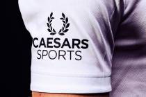 A close-up of the new Caesars Sports logo on a D.C. United jersey. (Caesars Entertainment Corp.)
