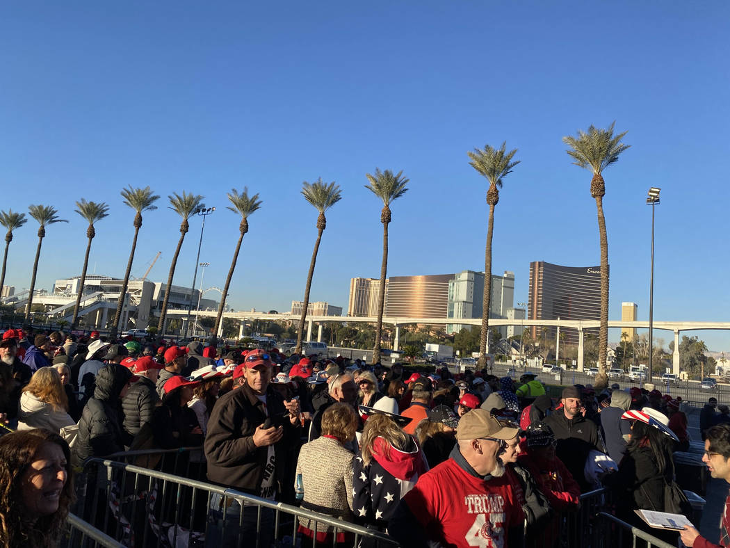 Thousands gather for Trump Las Vegas rally Nevada News Politics
