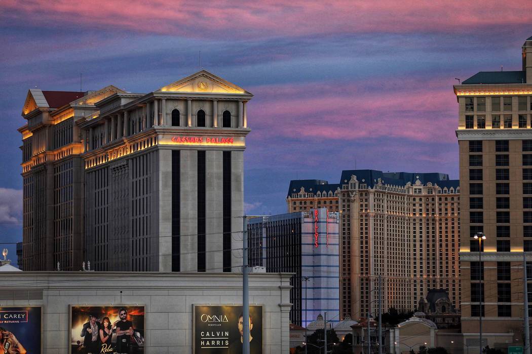 Caesars Palace on the Las Vegas Strip on Friday, Feb. 15, 2019. (Las Vegas Review-Journal/File)