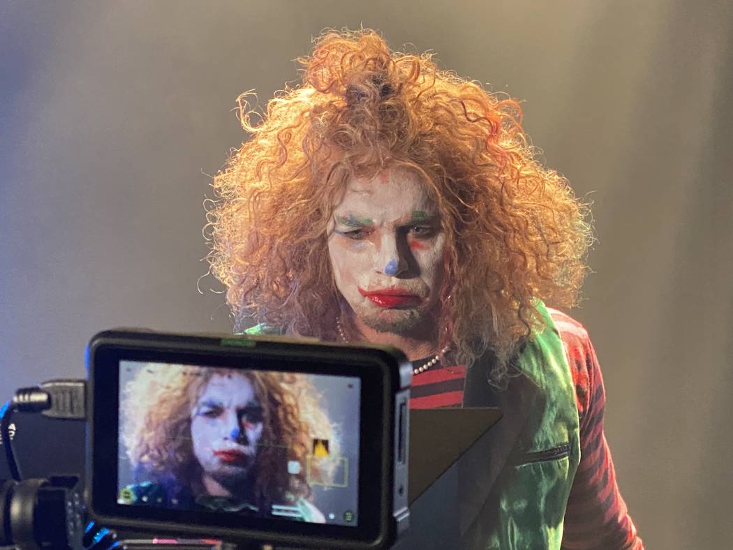 Carrot Top is shown recording a heavy metal version of "Send In The Clowns" at The Counts — D ...