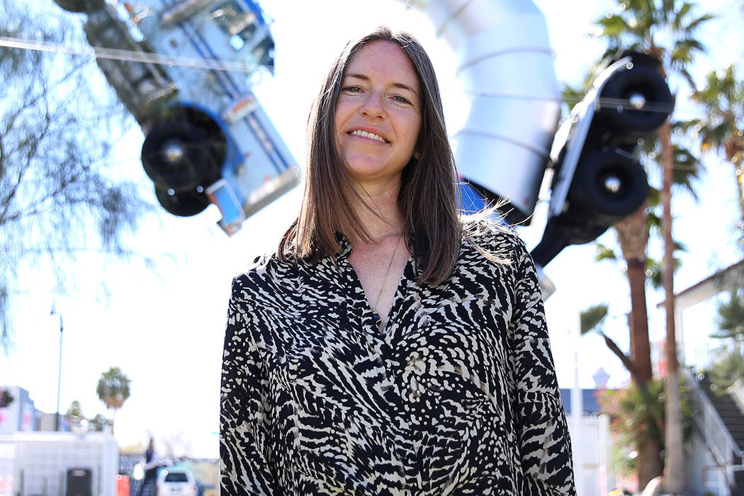 Heather Harmon, the deputy director of the Nevada Museum of Art, poses for ...