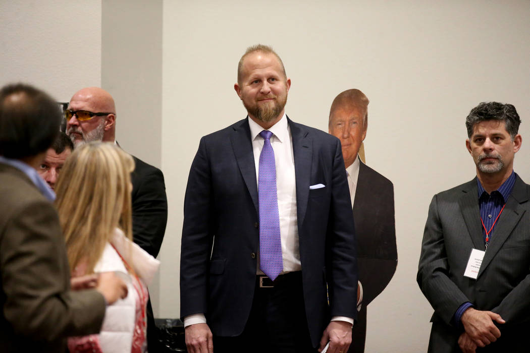 President Donald Trump campaign manager Brad Parscale is introduced during the Nevada Republica ...