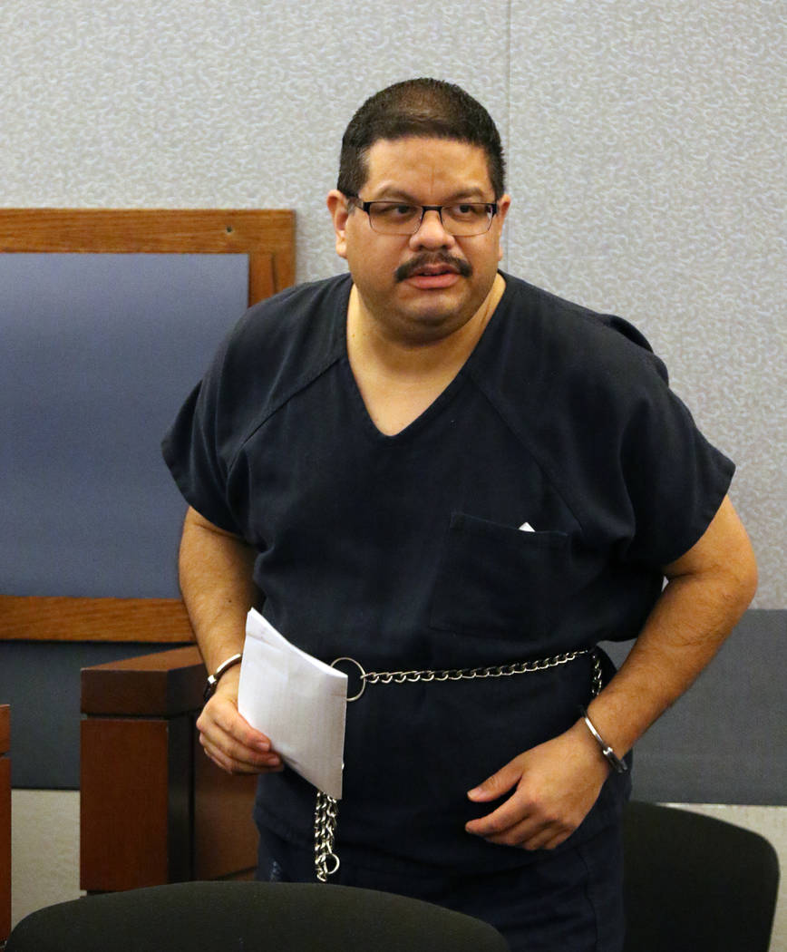 Bramwell Retana, 44, who is accused of sexually abusing girls at his church, appears in court a ...