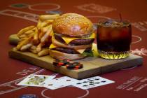 The Double Down Burger is offered in the Clubhouse Deli at Rampart Casino at the Resort at Summ ...