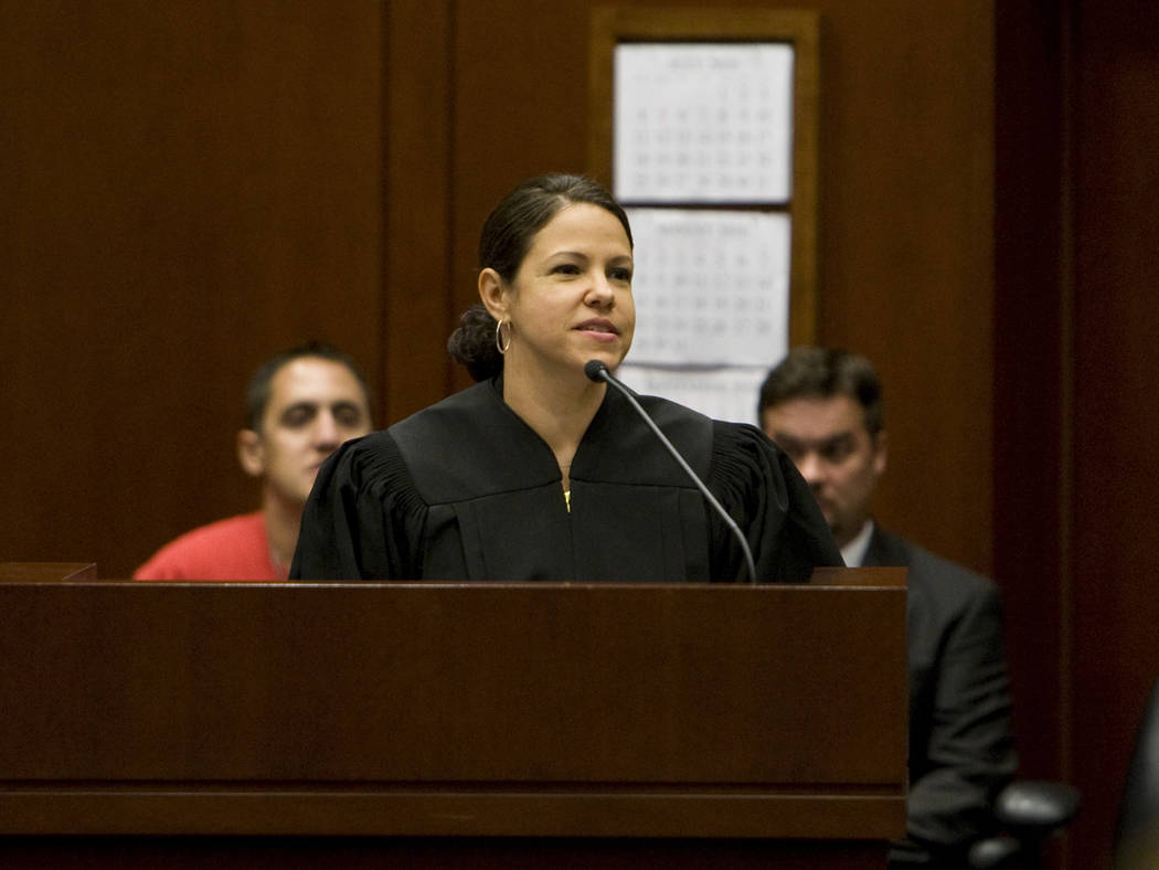 Judge Gloria M. Navarro, seen in 2010 (Las Vegas Review-Journal)