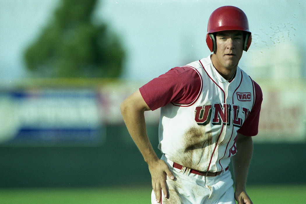 Ryan Ludwick is seen during his career at UNLV. (Review-Journal file photo)