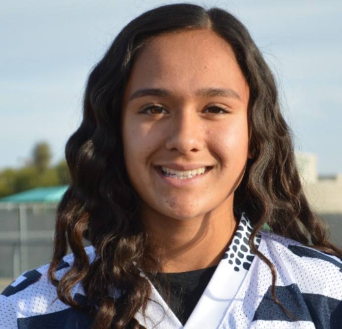 Green Valey's Jazlyn Camacho is a member of the Nevada Preps all-state flag football team.