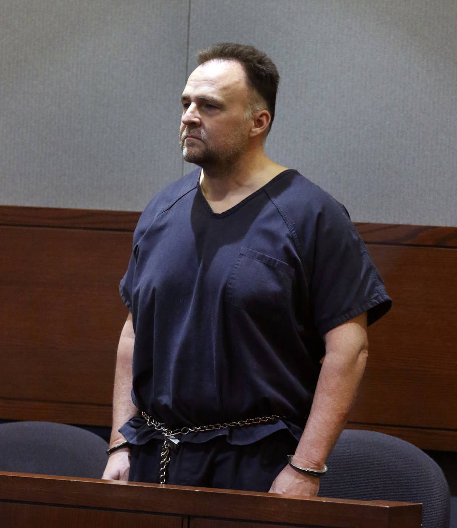 Former Las Vegas police officer Christopher Peto, 47, appears in court at the Regional Justice ...
