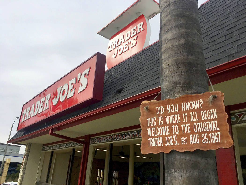 ThisThursday, Feb. 27, 2020 photo shows the original Trader Joe's grocery store in Pasadena, Ca ...