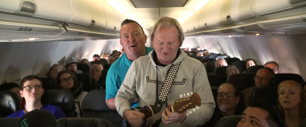 From correctional facilities to nursing homes to airplanes, the duo played just about anywhere ...