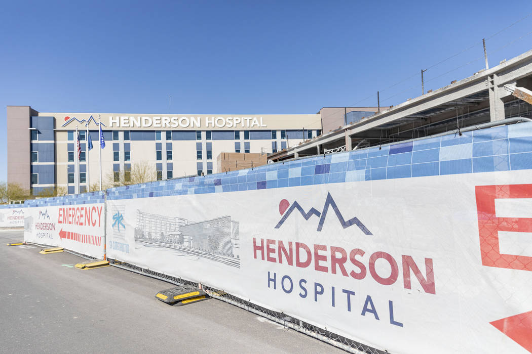 Henderson Hospital is under construction in Henderson on Wednesday, March 4, 2020. (Elizabeth P ...