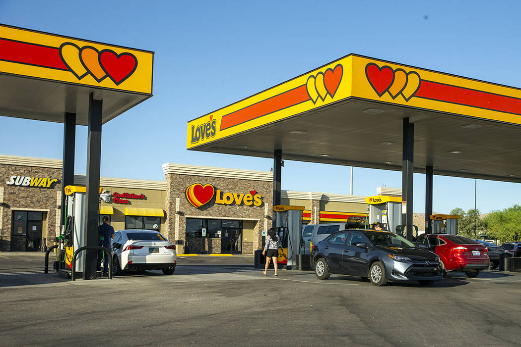 The Love's Travel Stop along Interstate 15 and U.S. Highway 93. (L.E. Baskow/Las Vegas Review-J ...