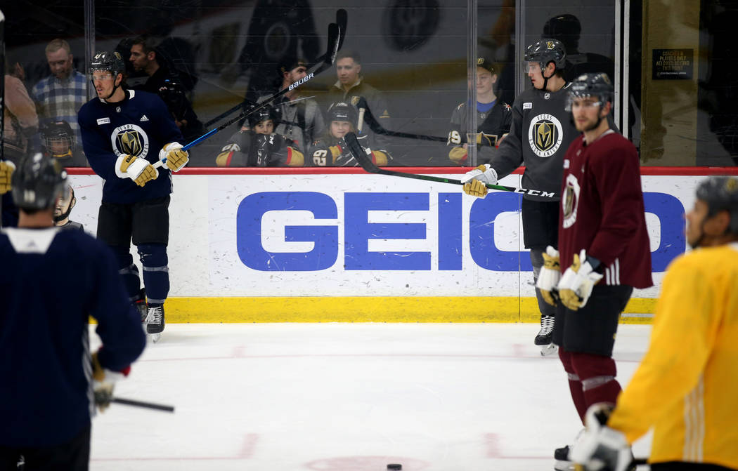 Make-A-Wish kids, from left, Jerome Poirier, 13, of Canada, Roman Runnalls, 10, of Canada, and ...