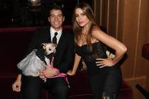 Manolo Gonzalez Vergara and actress Sofia Vergara attend NoMad Las Vegas' celebration of their ...