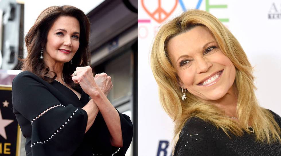 Lynda Carter and Vanna White (The Associated Press)