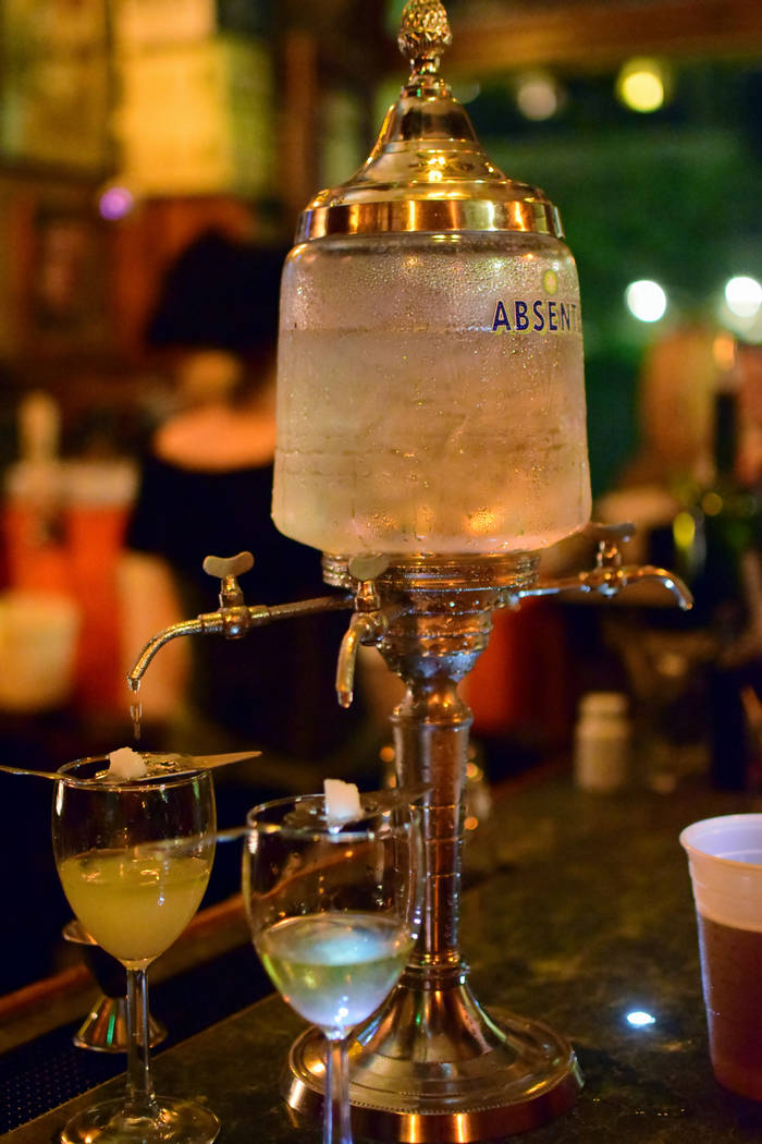 Absinthe fountain at absinthe bar in New Orleans, LA