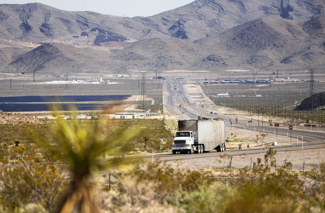 Vehicles travel on Highway 93 North on Friday, March 6, 2020, in North Las Vegas. (Benjami ...