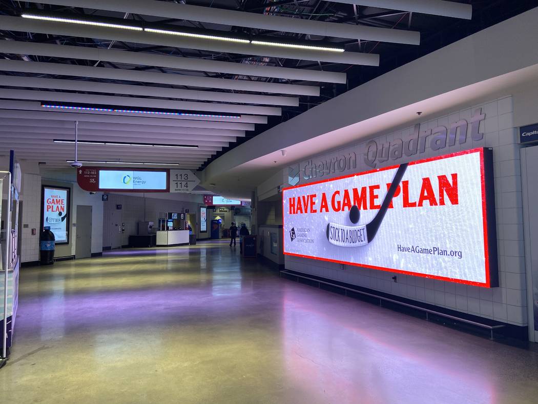 The “Have a Game Plan” campaign on display at Capital One Arena in Washington, D.C. (Americ ...