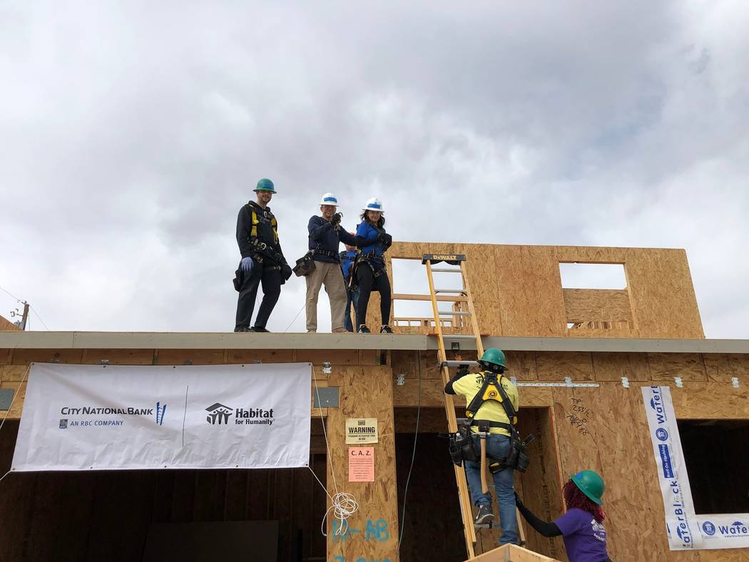 City National Bank colleagues helped build a Habitat for Humanity Las Vegas project in Henderso ...