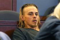 Corey Trumbull, 31, wanted in the slaying of an 11-year-old boy in Texas, appears in court at t ...