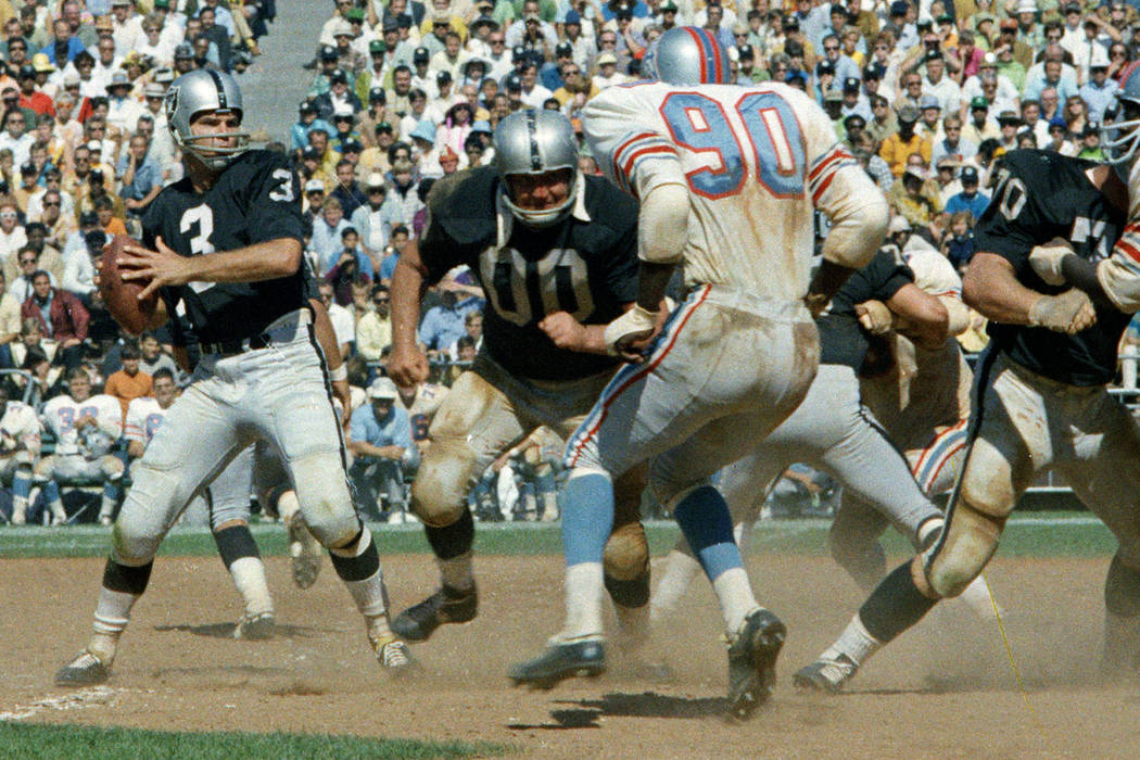 lamonica raiders daryle bomber mad oakland quarterback against vegas 1969 oilers houston shown sports