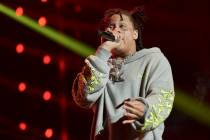 Trippie Redd performs during the 2019 BET Experience at the Staples Center on Saturday, June 22 ...