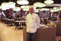 Chef Nobu Matsuhisa in his restaurant at Caesars Palace. (Las Vegas Review-Journal/File)