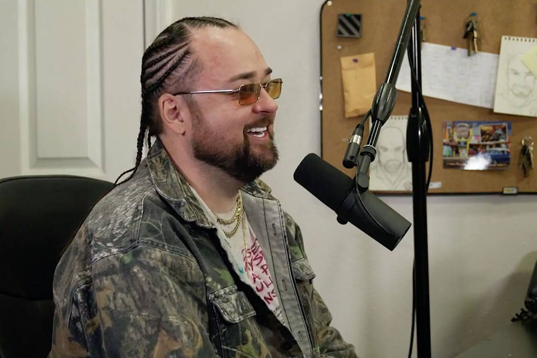 Austin "Chumlee" Russell is shown during a recording of PodKats! at Gold & Silver Pawn in Las V ...